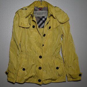 Burberry Brit Rain Jacket | Yellow | Size US 8 | M